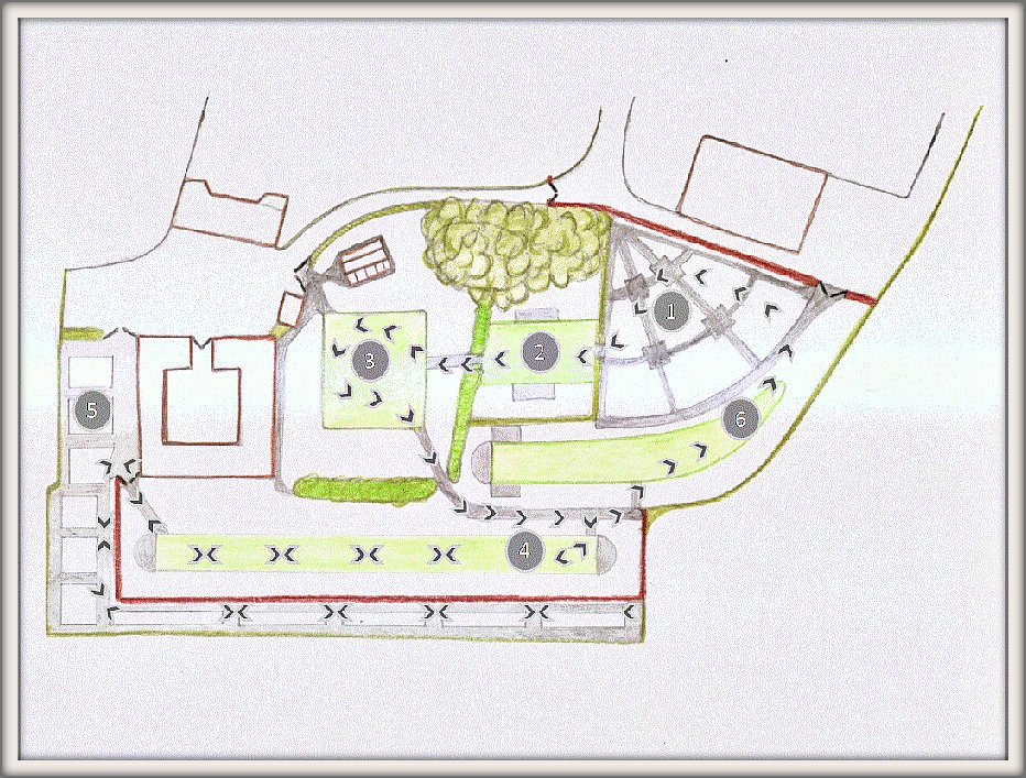 map of the gardens